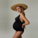 Pez D'Or Women's Maternity Printed Jacquard Straps V-Neck One Piece Swimsuit, alternative image