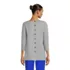 Women's 3/4 Sleeve Heavyweight Jersey Boatneck Button Back Tunic, Back