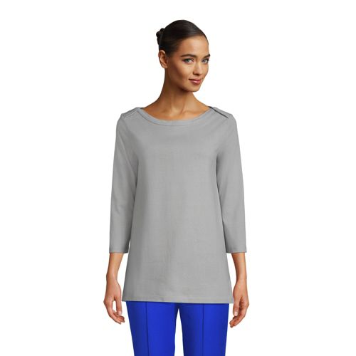 Tunic Tops for Leggings Long Sleeve Crew Neck Soft Tunic Top