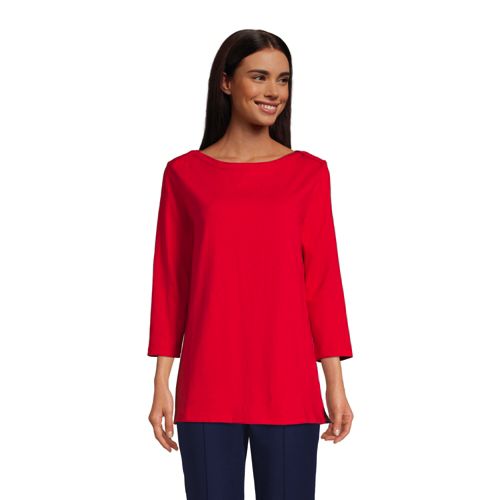 Women's Heritage Jersey Boatneck Tunic | Lands' End