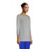 Women's 3/4 Sleeve Heavyweight Jersey Boatneck Button Back Tunic, alternative image