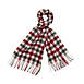 A and R Cashmere Women's Alpaca Wool Check Scarf, Front