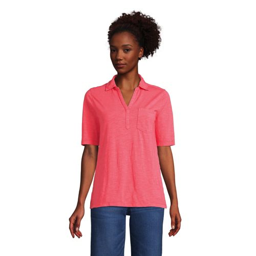 Women's petite long sleeve cheap polo shirts