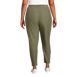 Women's Plus Size Active High Rise Soft Performance Refined Tapered Ankle Pants, Back