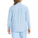 Women's Plus Size Long Sleeve Soft Performance Roll Tab Tunic, Back