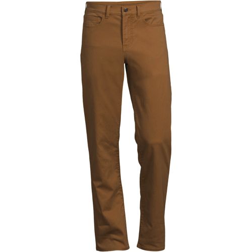Lands' End Men's Slim Fit Knit 5-Pocket Pants - 30x30 - Desert Tan