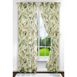 Ellis Curtain Brissac Floral 70"x63" Tailored Panel Tie Back Curtains, Front