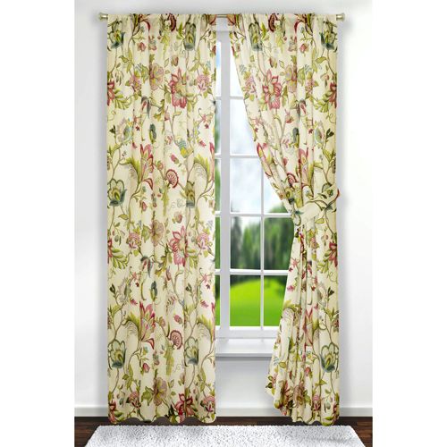 Ellis Curtain Abigail Tailored Pair with Tiebacks 