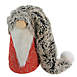 Northlight 16 inch Christmas Fluffy Hat Gnome Tabletop Decoration, Front