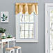 Ellis Curtain Lisa Solid 58"x15" Scallop Valance, Front