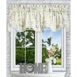 Ellis Curtain Abigail Floral 70"x17" Lined Scallop Valance, Front