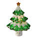 Northlight 5.5" Frosted Christmas Tree Night Light, Front