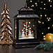 Northlight 12" Christmas LED Light Snowmen Musical Lantern Snow Globe, alternative image