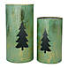 Northlight Christmas Tree Tabletop Lanterns - Set of 2, Front