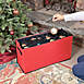 Northlight 96 Count 8 Tray Red Quilted Zip Up Christmas Ornament Storage Tub, alternative image