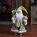 Northlight 16" Christmas Green Standing Santa Claus Figurine, alternative image