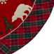 Northlight 48" Tree and Reindeer Plaid Velvet Christmas Tree Skirt, alternative image