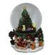 Northlight 7 inch Christmas Tree with Presents Musical Snow Globe, Front