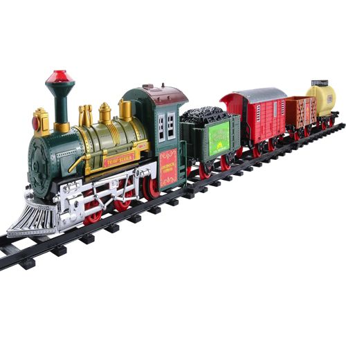 Northlight 16 piece Battery Operated Christmas Express Train Set with Sound  | Lands' End