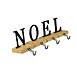 Northlight 4 Piece Metal and Wood NOEL Christmas Stocking Holder Set, alternative image