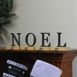 Northlight 4 Piece Metal and Wood NOEL Christmas Stocking Holder Set, alternative image