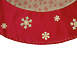 Northlight 60" Glittered Snowflake Burlap Christmas Tree Skirt with Velvet Trim, alternative image