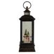 Northlight 11" Christmas LED Light Snowman Family Lantern Snow Globe, Front