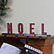 Northlight 4 Piece Buffalo Plaid NOEL Christmas Stocking Holder Set, alternative image