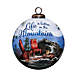 Inner Beauty Life is Better in the Mountains Glass Ball Ornament, Front