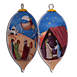 Inner Beauty Nativity Christmas Glass Finial Ornament, Front