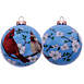 Inner Beauty Cardinal Birds on Dogwoods Glass Ball Ornament, Front