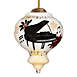 Inner Beauty Piano Christmas Glass Finial Ornament, Front