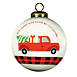 Inner Beauty All Roads Lead Home at Christmas Glass Ball Ornament, Front