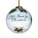 Inner Beauty I Will Be Home For Christmas Glass Ball Ornament, Back
