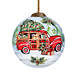 Inner Beauty I Will Be Home For Christmas Glass Ball Ornament, Front