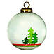 Inner Beauty Holiday Snowman Glitter Christmas Glass Ball Ornament, Back