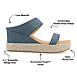 Journee Collection Women's Alissa Tru Comfort Foam Espadrille Slide Wedge Sandals, alternative image