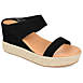 Journee Collection Women's Alissa Tru Comfort Foam Espadrille Slide Wedge Sandals, Front