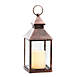 Sullivans Lantern with LED Flameless Pillar Candle, Front