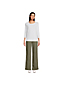 Pantalon Large à Pinces en Lin Taille Haute, Femme Stature Standard image number 3