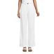 Women's High Rise Wide Leg Linen Pleated Pants, Front