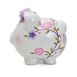 Child to Cherish Ceramic Hand Painted Birds and Flowers Piggy Bank, alternative image