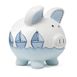 Child to Cherish Ceramic Hand Painted Triple Sailboat Piggy Bank, alternative image