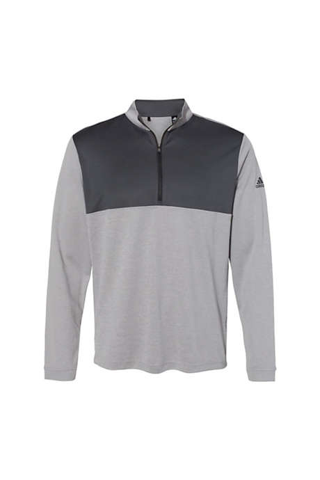 adidas Men's Big Custom Lightweight Quarter Zip Pullover Shirt