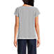 Women's Short Sleeve Slub Wedge T-Shirt, Back