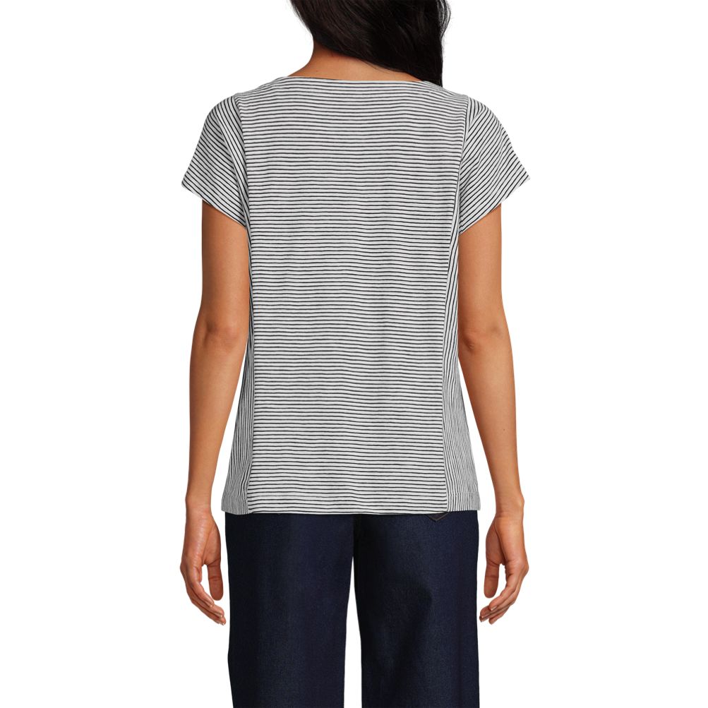 Women's Short Sleeve Slub Wedge T-Shirt | Lands' End