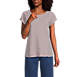 Women's Short Sleeve Slub Wedge T-Shirt, Front