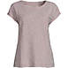 Women's Plus Size Short Sleeve Slub Wedge T-Shirt, Front