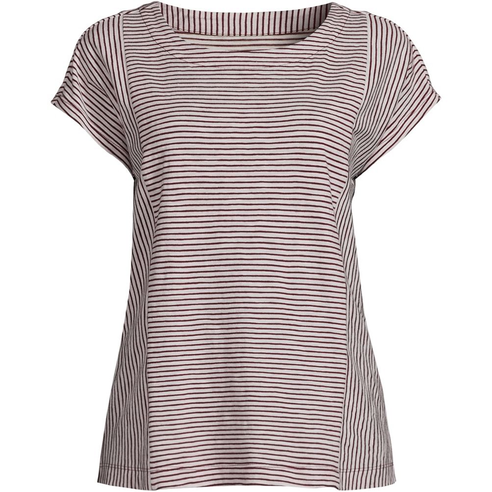 Women's Short Sleeve Slub Wedge T-Shirt | Lands' End