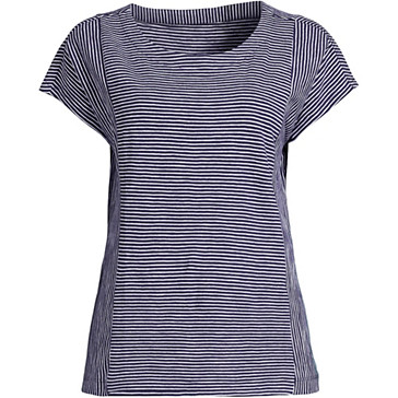 Baumwoll-Jerseyshirt mit kurzen Ärmeln für Damen image number 1